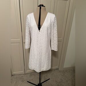 Lilly Pulitzer White Crochet Swim Cover-Up